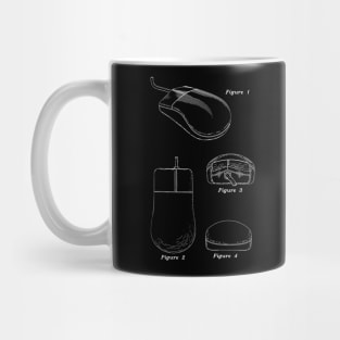 Mouse Design Vintage Patent Drawing Mug